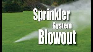 sprinkler system blowout